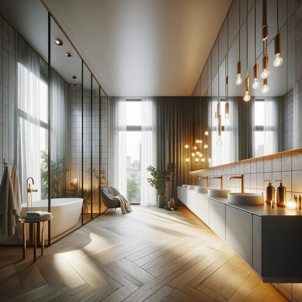 Rénovation de salle de bains de luxe à Bruxelles par Clean Services